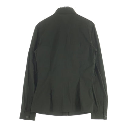 Prada Lace Decoration Stretch Long Sleeve Shirt Khaki — view 2