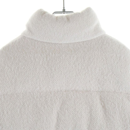 Moncler Mornas Wool Short Down Jacket White — view 4