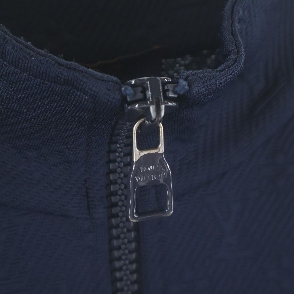 Louis Vuitton Monogram Zip Through Top Zip Hoodie Navy — view 5