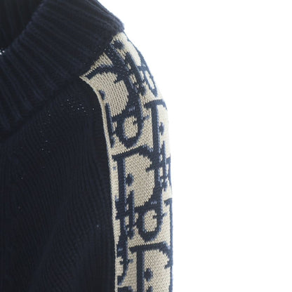 Dior Oblique Trotter Long Sleeve Knit Black Sweater — view 5