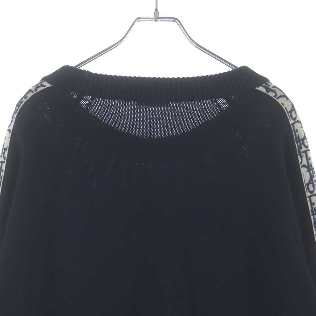 Dior Oblique Trotter Long Sleeve Knit Black Sweater — view 4