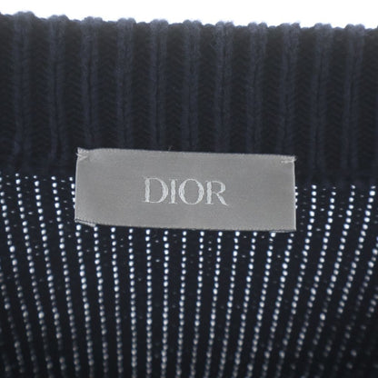 Dior Oblique Trotter Long Sleeve Knit Black Sweater — view 7
