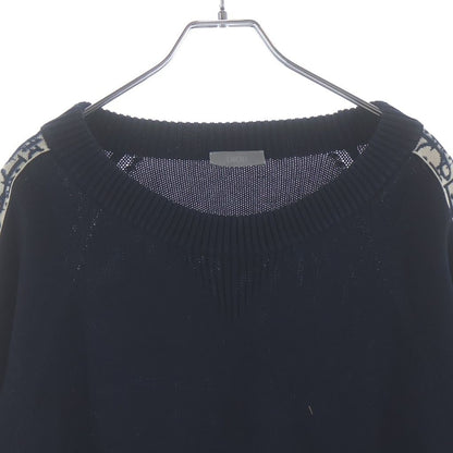 Dior Oblique Trotter Long Sleeve Knit Black Sweater — view 3