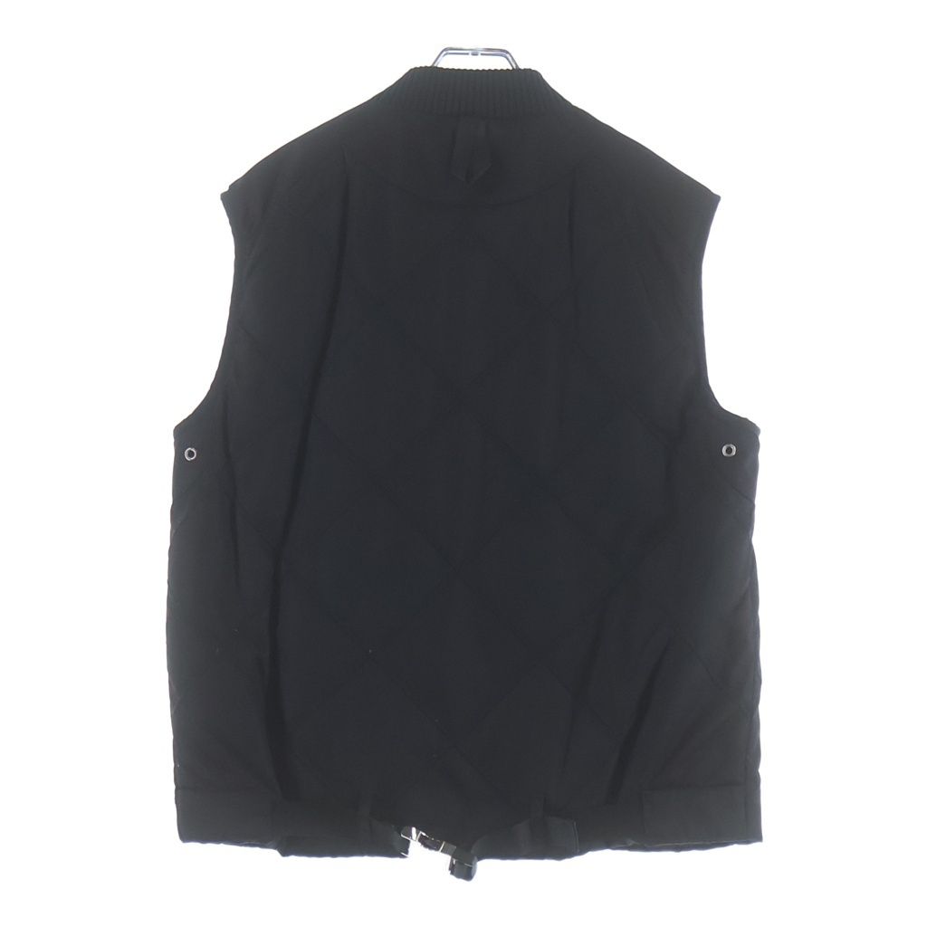 Prada Zip Up Nylon Quilted Vest Black — view 2