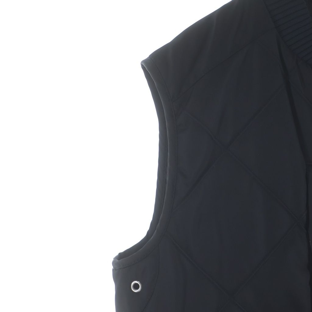 Prada Zip Up Nylon Quilted Vest Black — view 5