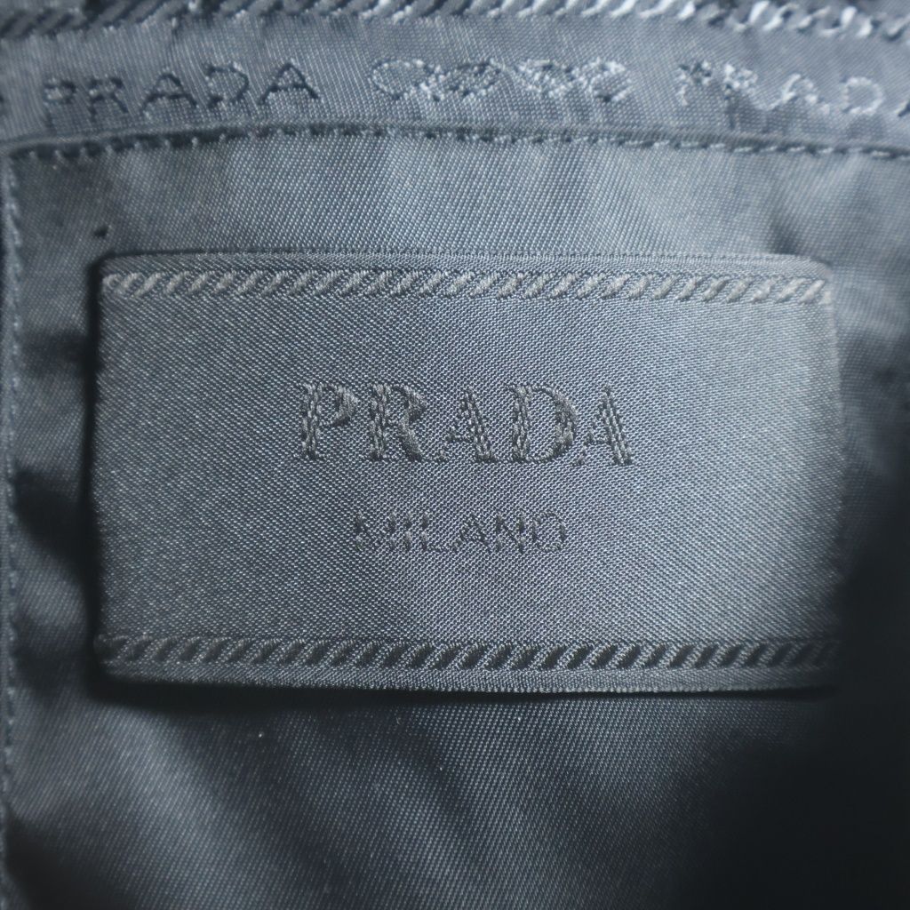 Prada Zip Up Nylon Quilted Vest Black — view 6
