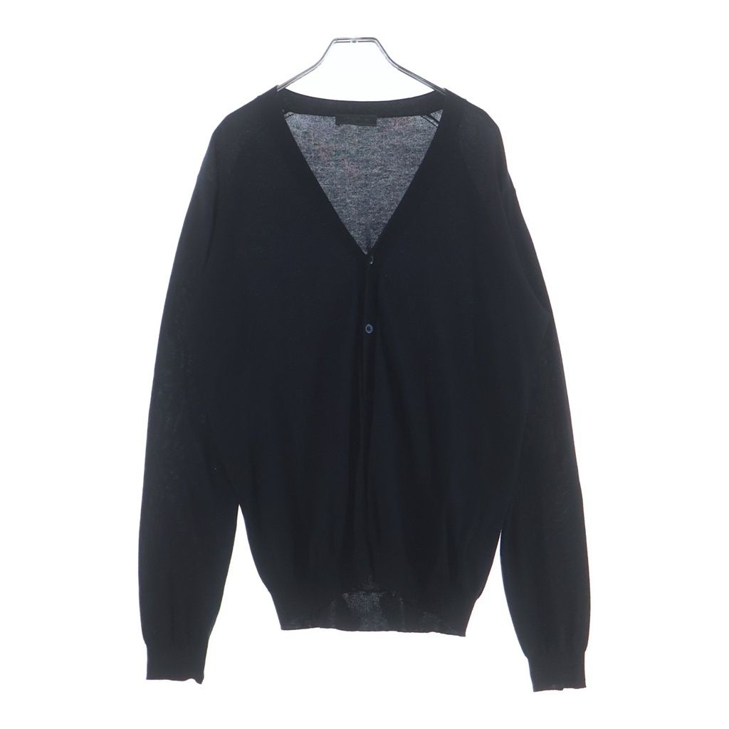Prada Cashmere Blend Knit Cardigan Navy