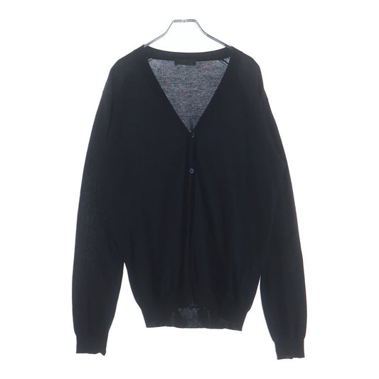 Prada Cashmere Blend Knit Cardigan Navy