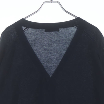 Prada Cashmere Blend Knit Cardigan Navy — view 4