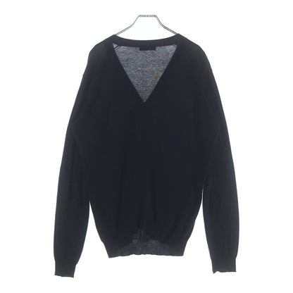 Prada Cashmere Blend Knit Cardigan Navy — view 2