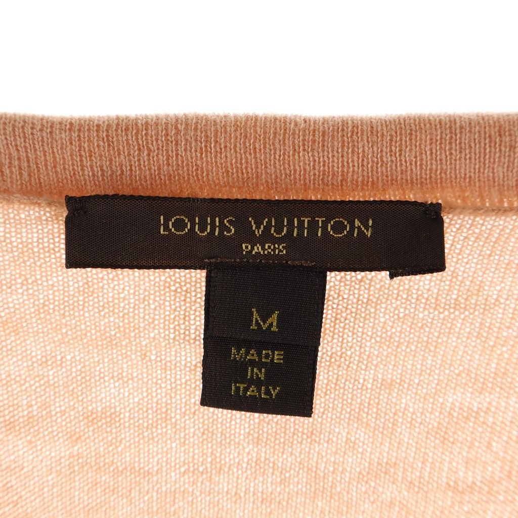 Louis Vuitton Neck Cashmere Knit Sweater Pink Beige — view 6