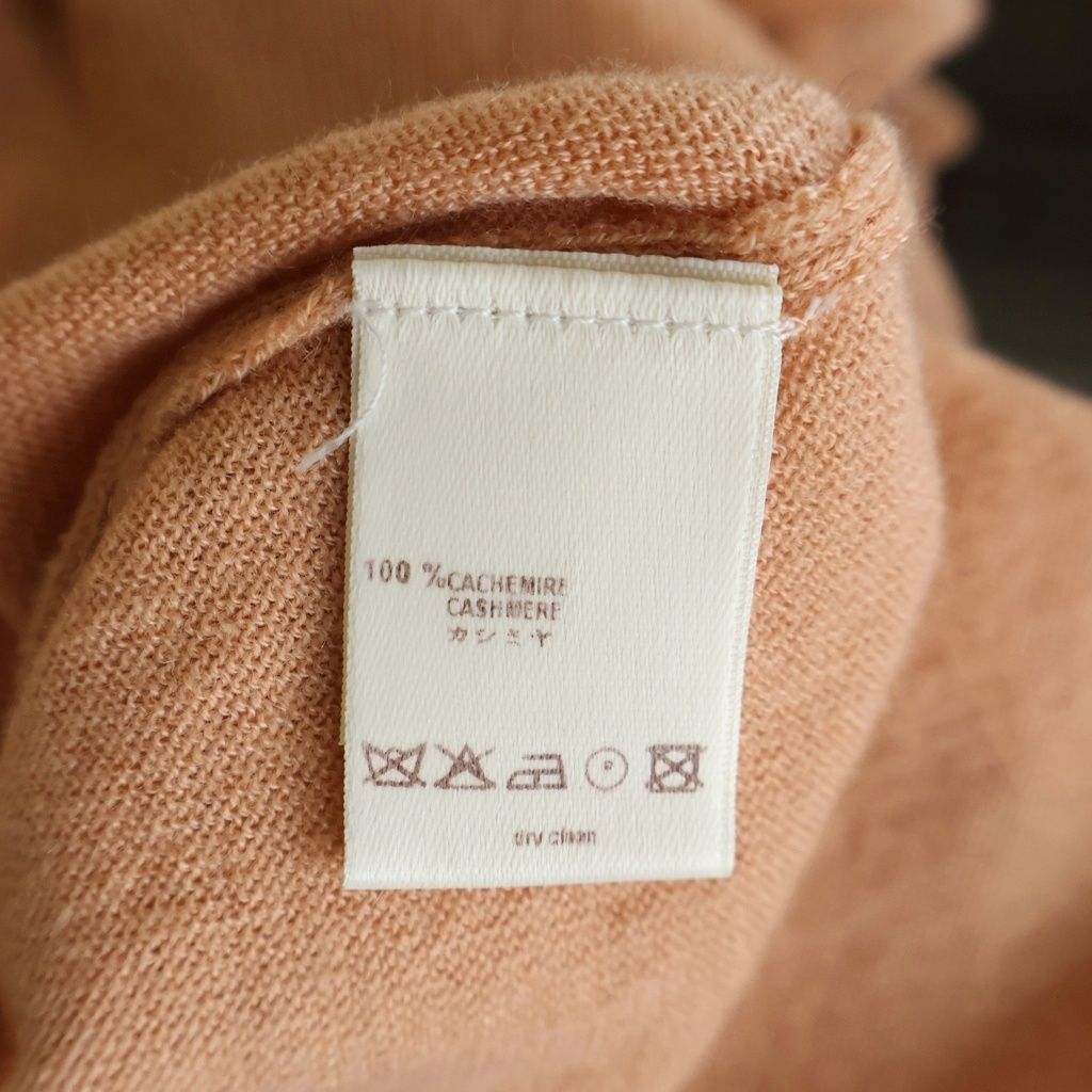 Louis Vuitton Neck Cashmere Knit Sweater Pink Beige — view 7