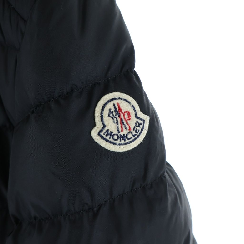 Moncler Amiot Patch Logo Down Jacket Black — view 5
