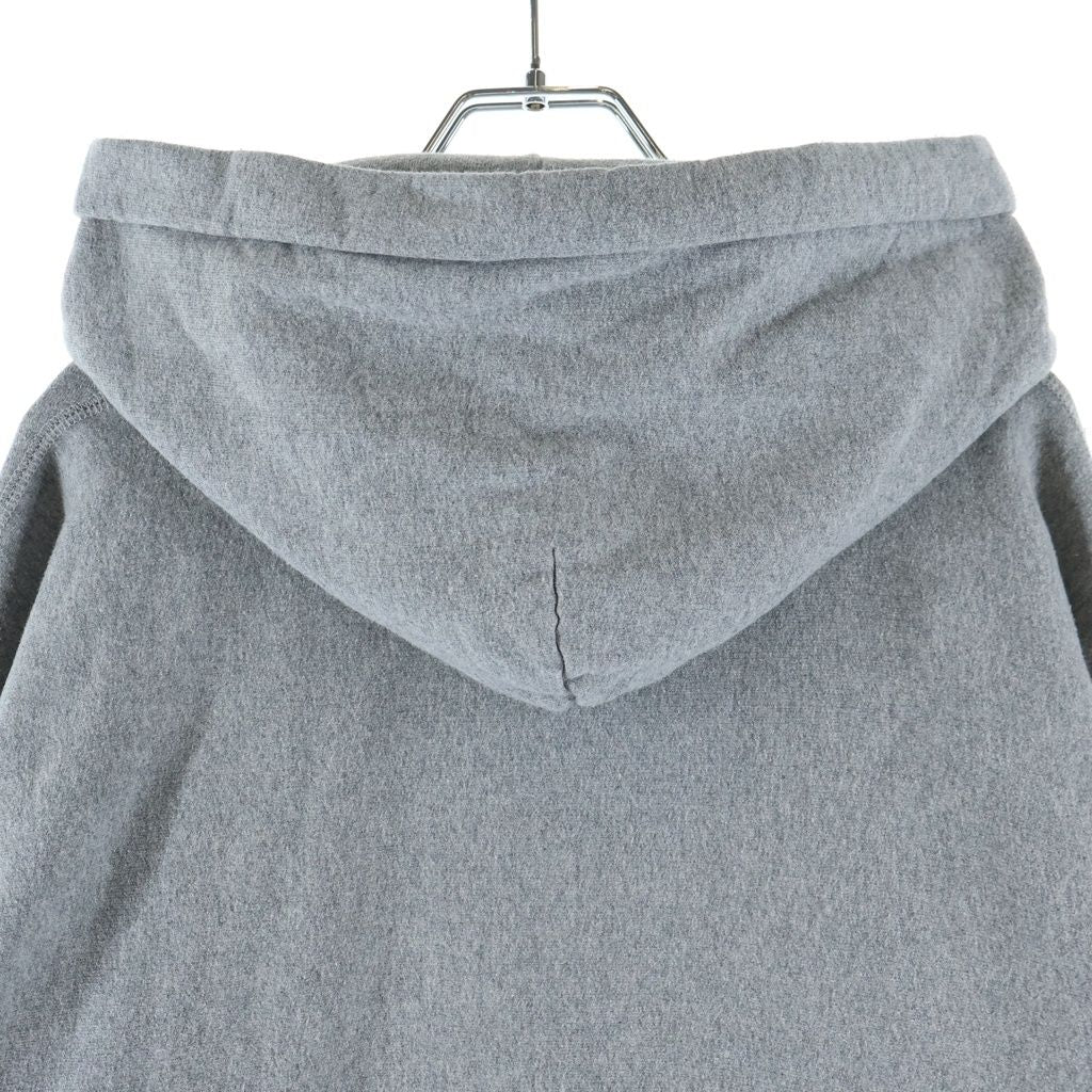 Moncler Maglia Con Cappuccio Logo Patch Hooded Sweatshirt Hoodie Gray — view 4