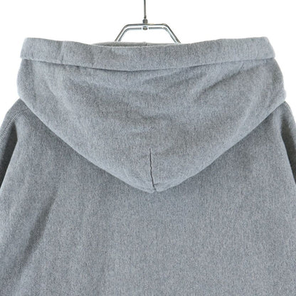 Moncler Maglia Con Cappuccio Logo Patch Hooded Sweatshirt Hoodie Gray — view 4