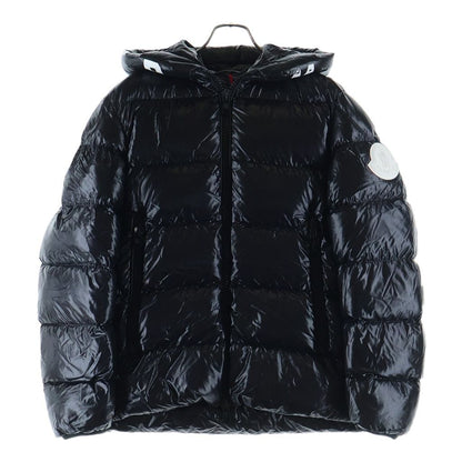 Moncler Dubois du Fleece Rubber Patch Logo Down Jacket Black