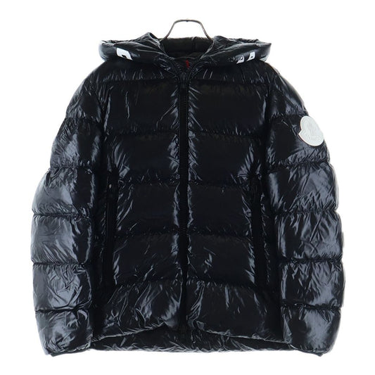 Moncler Dubois du Fleece Rubber Patch Logo Down Jacket Black