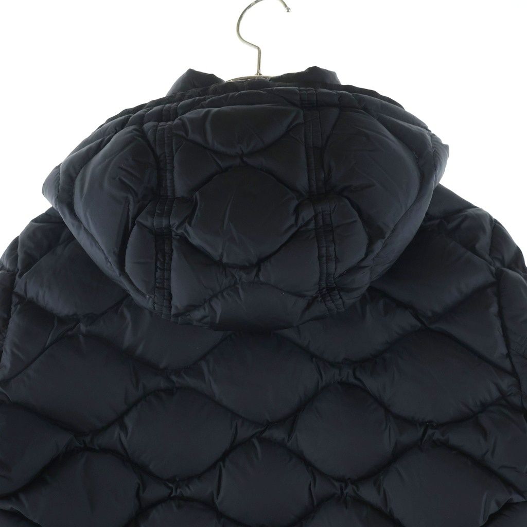 Moncler Morandiere Patch Logo Hooded Down Jacket Black — view 4