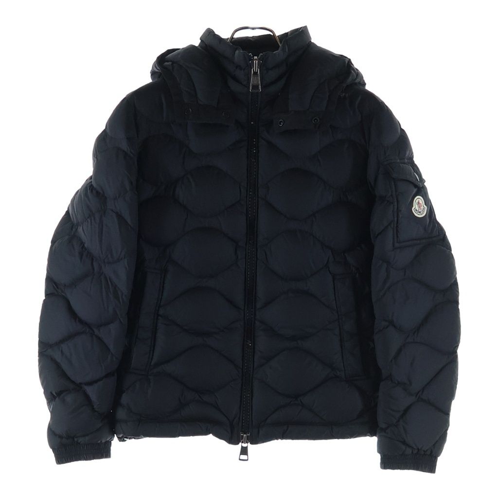 Moncler Morandiere Patch Logo Hooded Down Jacket Black