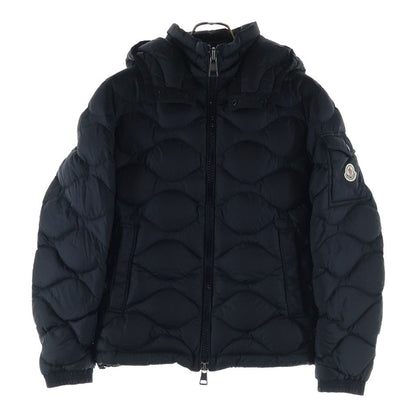 Moncler Morandiere Patch Logo Hooded Down Jacket Black