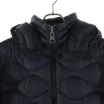 Moncler Morandiere Patch Logo Hooded Down Jacket Black — view 3