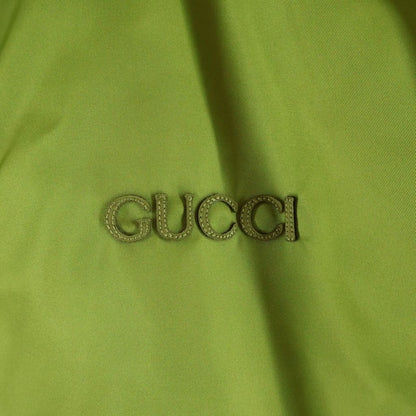 Gucci Front Logo Nylon Twill Bomber Jacket Light Green — view 5