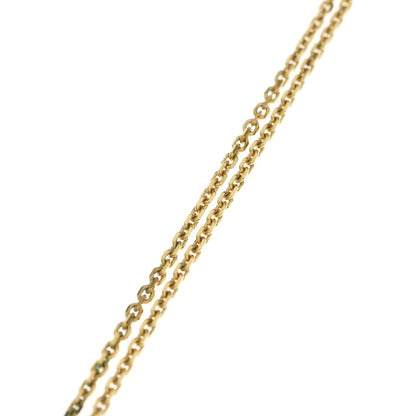 Dior Clair de Lune CD Logo Rhinestone Chain Necklace Gold — view 4