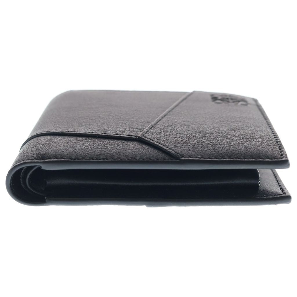 Loewe Puzzle Bifold Wallet Compact Card Case Black Leather — view 5