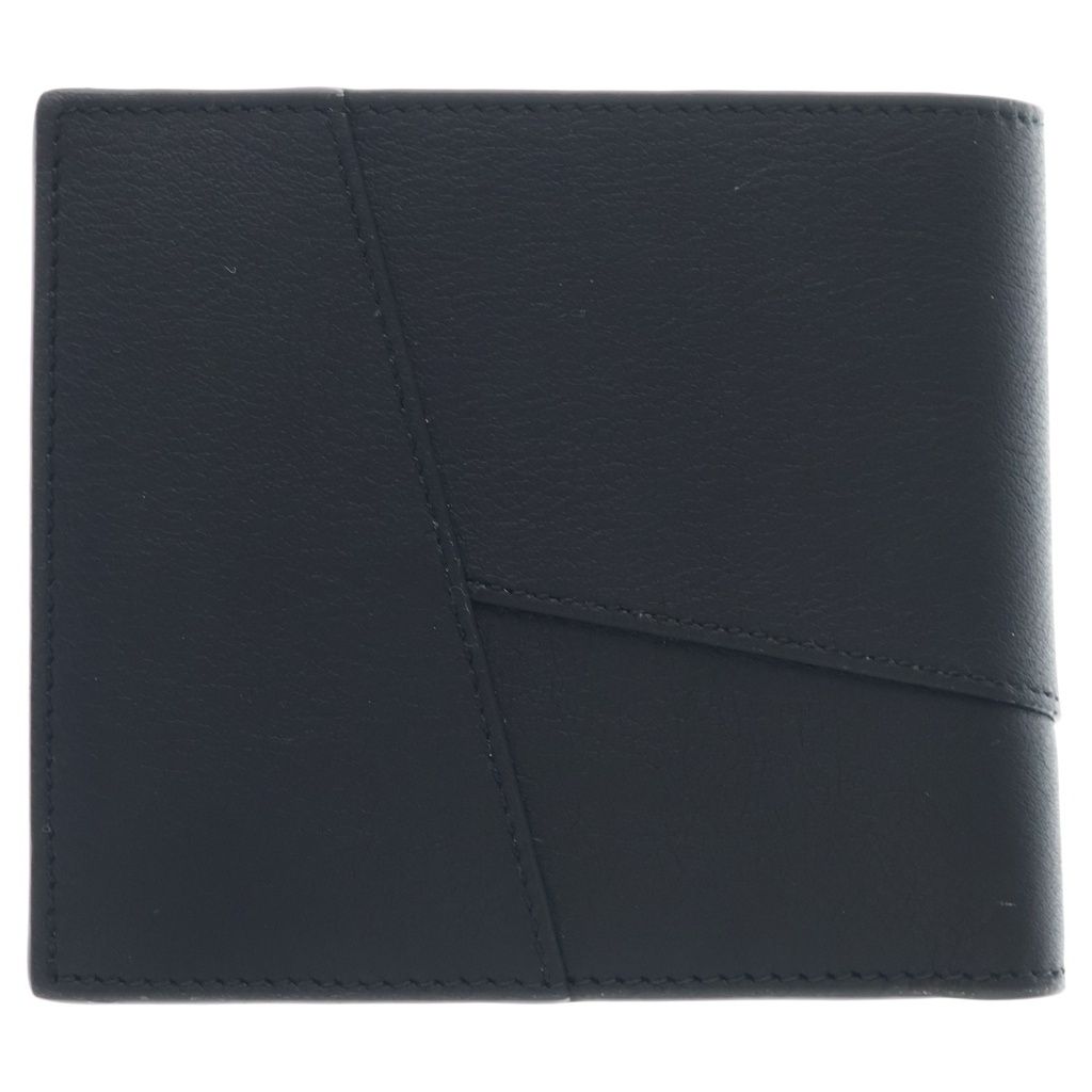 Loewe Puzzle Bifold Wallet Compact Card Case Black Leather — view 2