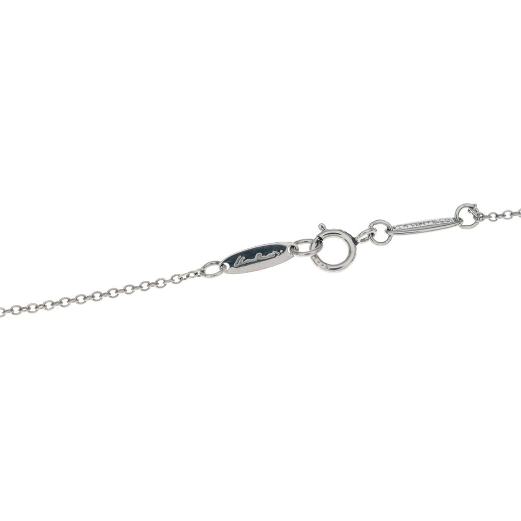 Tiffany & Co Elsa Peretti Teardrop Necklace Platinum Pendant — view 6