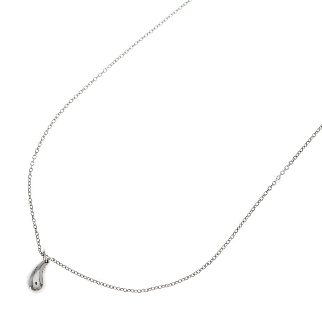 Tiffany & Co Elsa Peretti Teardrop Necklace Platinum Pendant