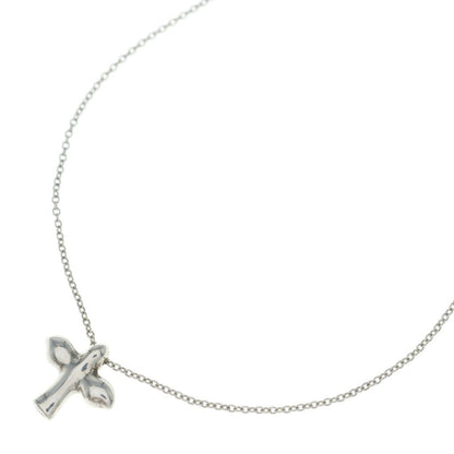 Tiffany & Co Elsa Peretti Bird Cross Necklace Silver