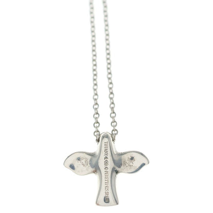 Tiffany & Co Elsa Peretti Bird Cross Necklace Silver — view 3