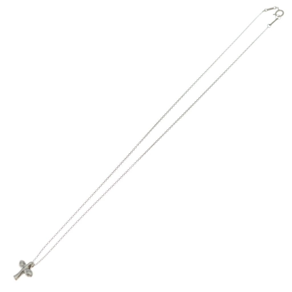 Tiffany & Co Elsa Peretti Bird Cross Necklace Silver — view 2