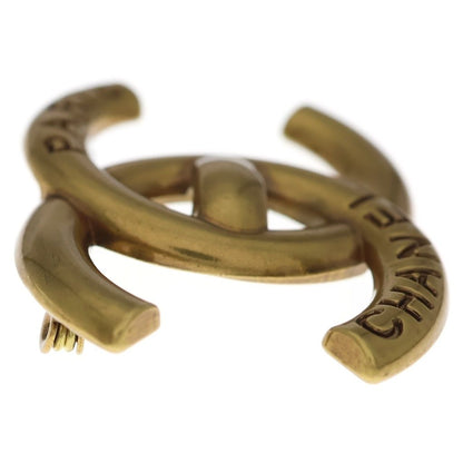 Chanel CC Logo Brooch Gold 21k — view 3