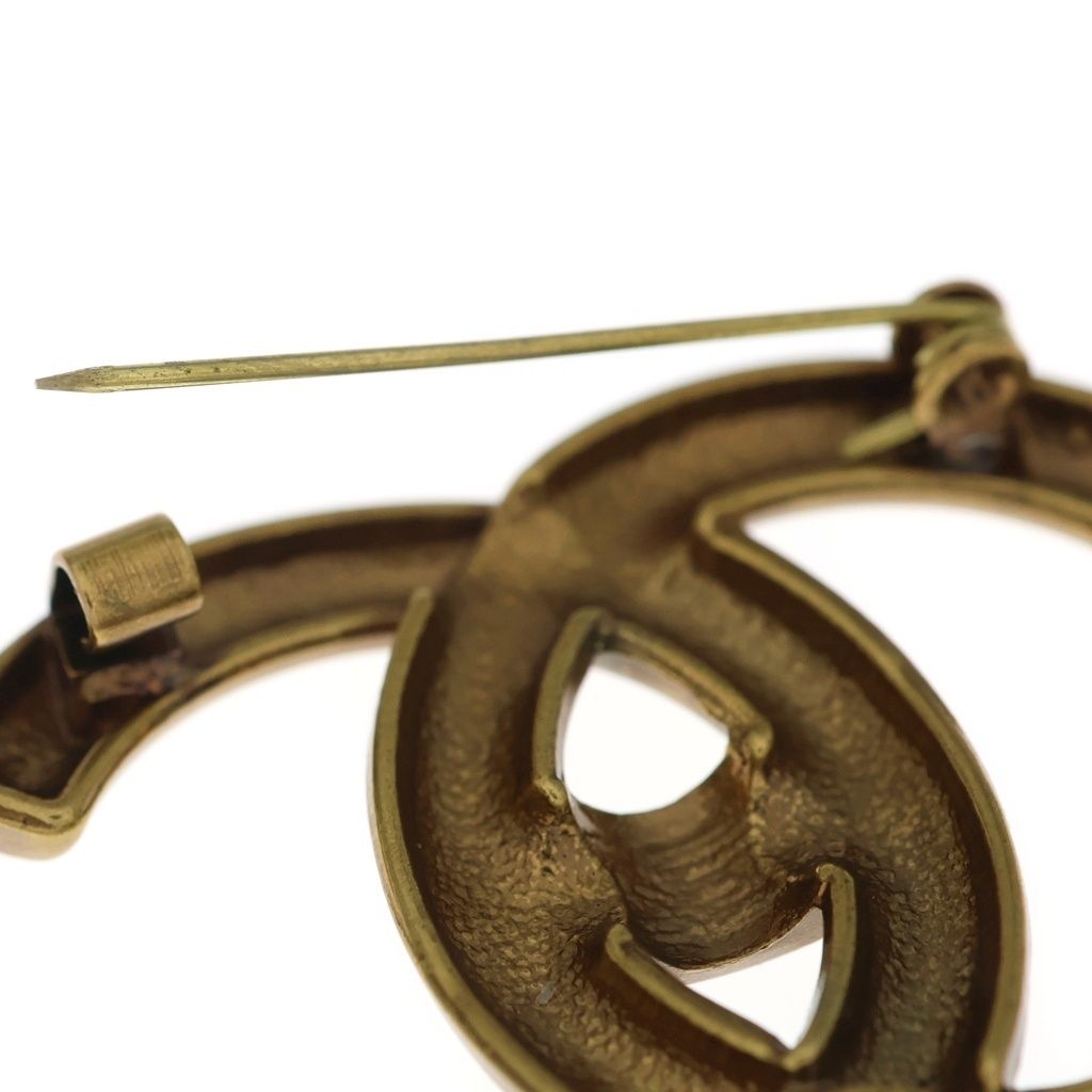 Chanel CC Logo Brooch Gold 21k — view 6