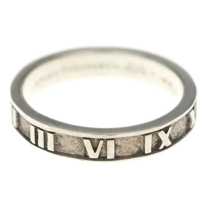 Tiffany & Co Atlas Ring Flat Band Silver