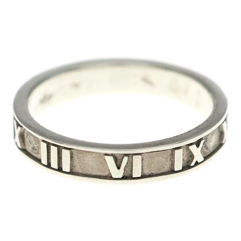 Tiffany & Co Atlas Ring Flat Band Silver — view 2