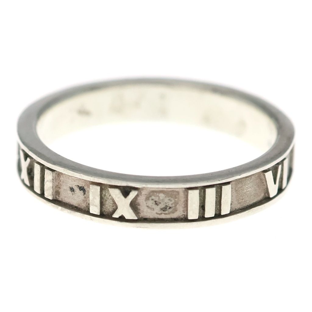 Tiffany & Co Atlas Ring Flat Band Silver — view 4