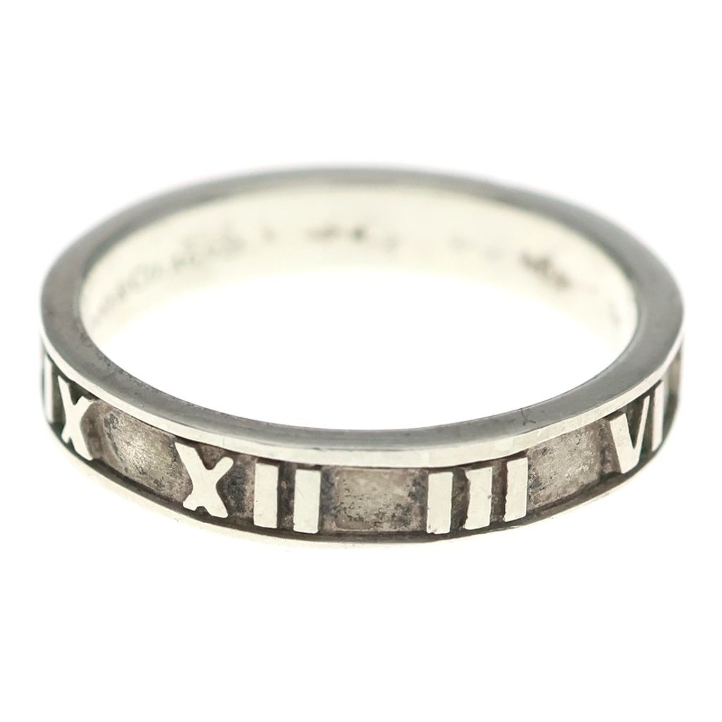 Tiffany & Co Atlas Ring Flat Band Silver — view 3