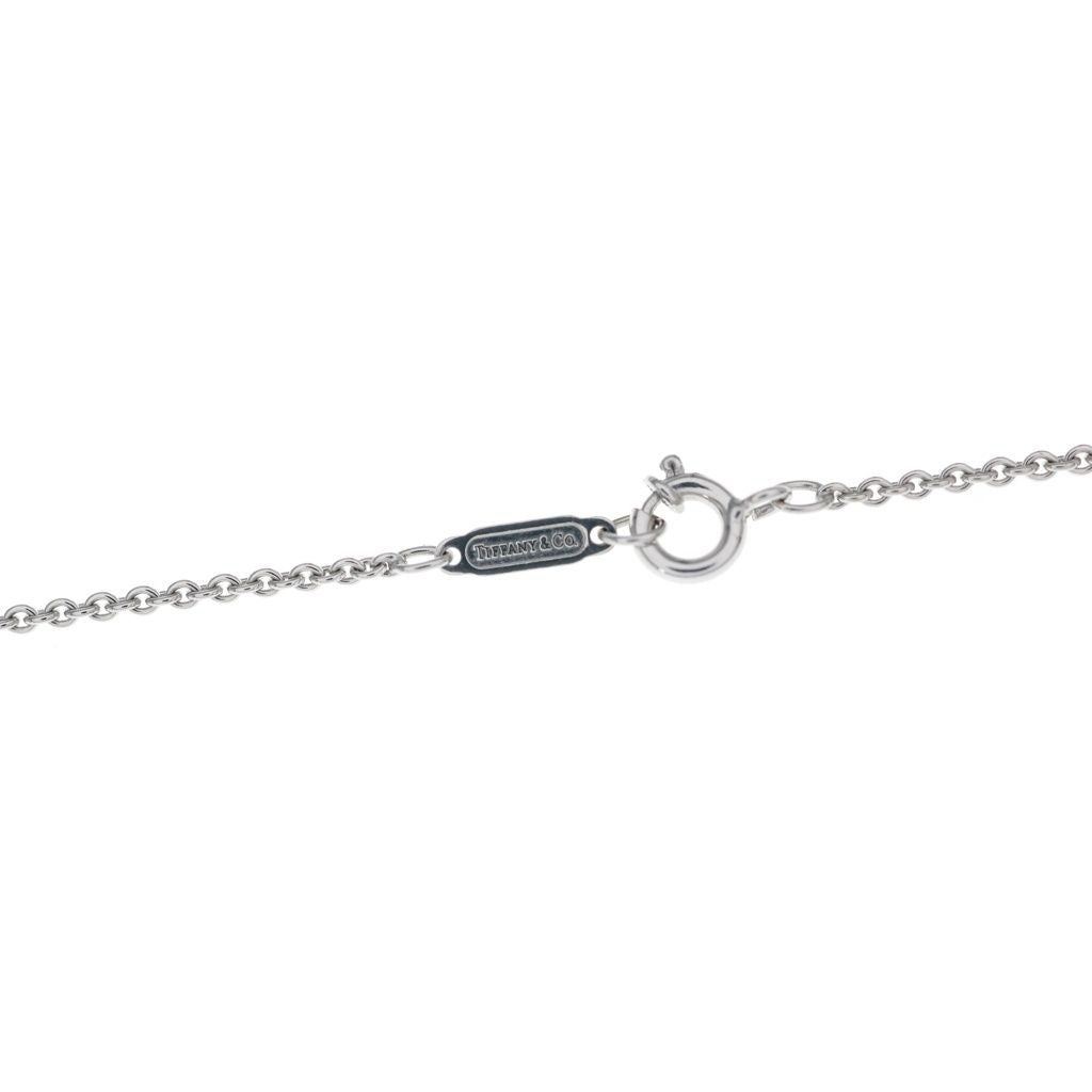 Tiffany & Co Atlas Bar Diamond Necklace 18k White Gold — view 5