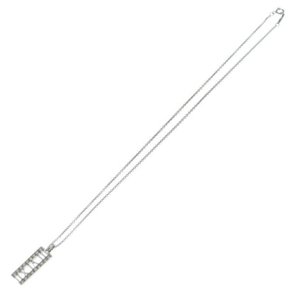 Tiffany & Co Atlas Bar Diamond Necklace 18k White Gold — view 2