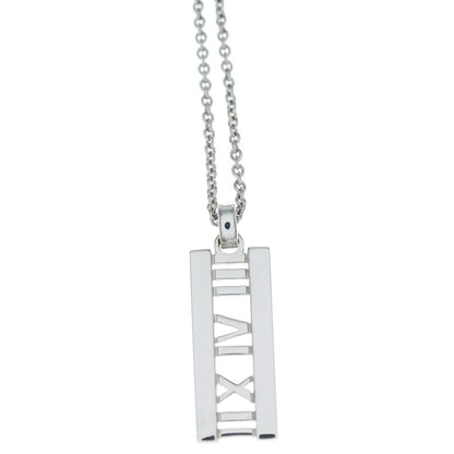 Tiffany & Co Atlas Bar Diamond Necklace 18k White Gold — view 3