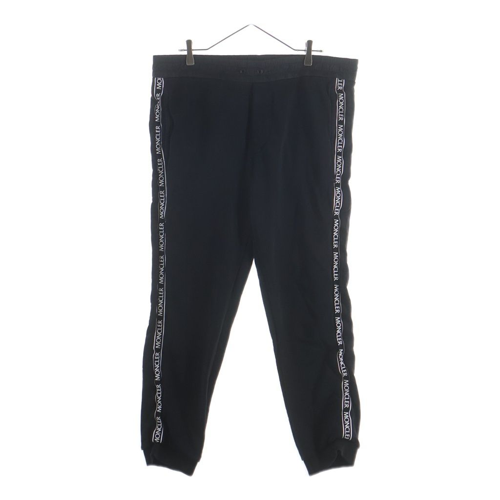 Moncler Pantalone Side Tape Logo Cotton Sweatpants Sweatshirt Pants Black