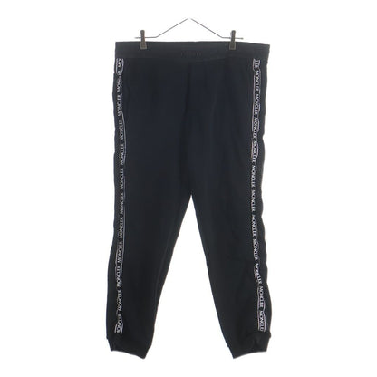 Moncler Pantalone Side Tape Logo Cotton Sweatpants Sweatshirt Pants Black