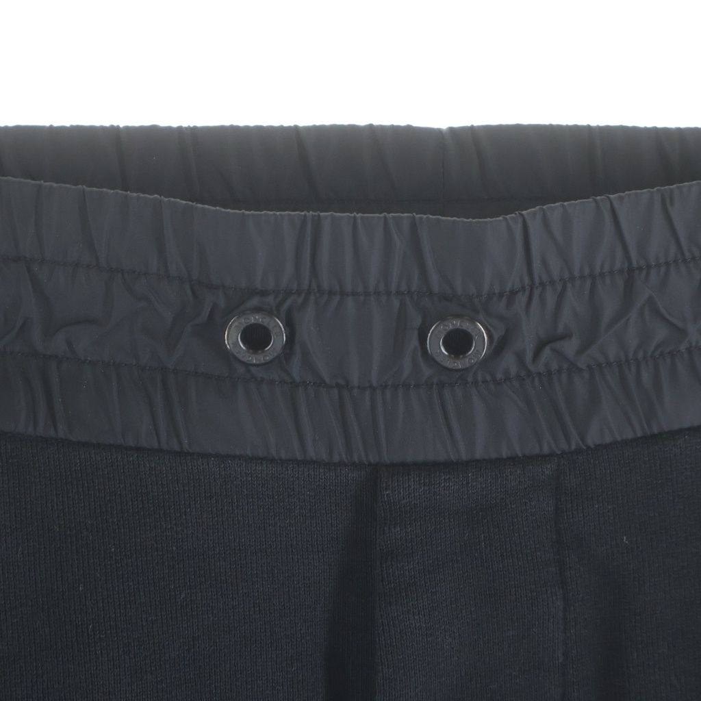 Moncler Pantalone Side Tape Logo Cotton Sweatpants Sweatshirt Pants Black — view 6