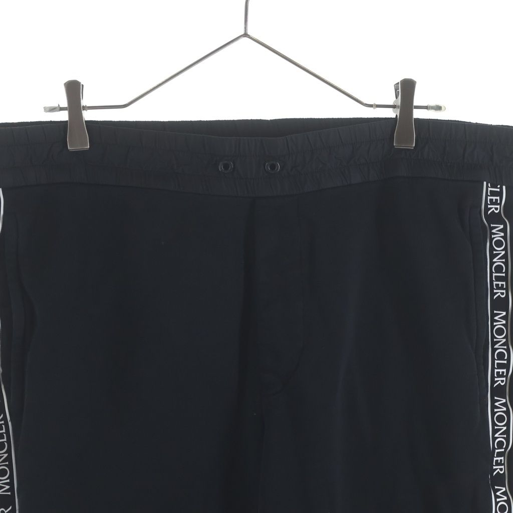 Moncler Pantalone Side Tape Logo Cotton Sweatpants Sweatshirt Pants Black — view 3