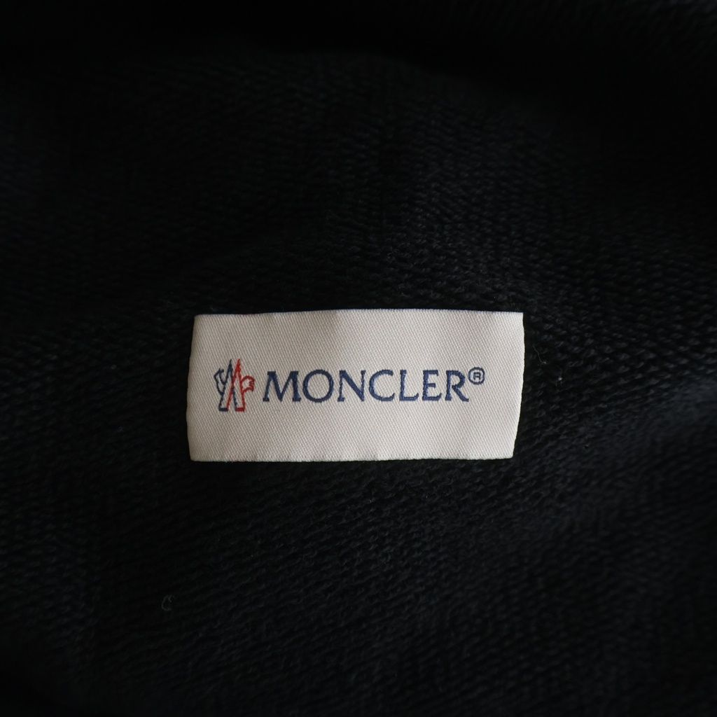 Moncler Pantalone Side Tape Logo Cotton Sweatpants Sweatshirt Pants Black — view 7