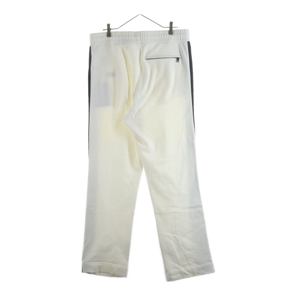 Moncler Sweatshirt Bottom Side Logo Print Sweatpants Pants White — view 2