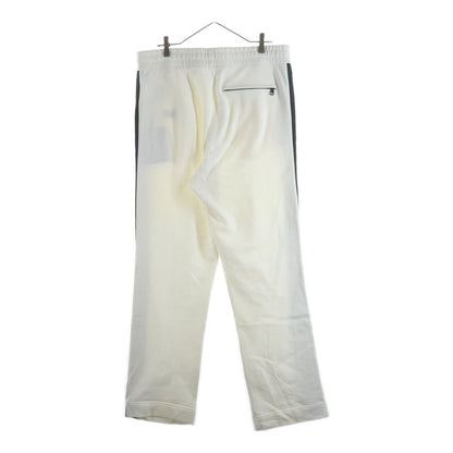 Moncler Sweatshirt Bottom Side Logo Print Sweatpants Pants White — view 2